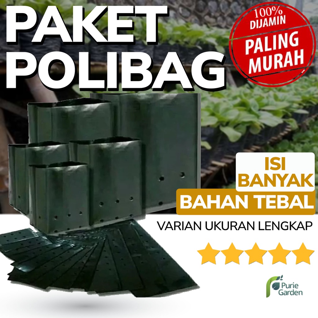 Polybag Polibag Tanaman Paket Isi Puluhan